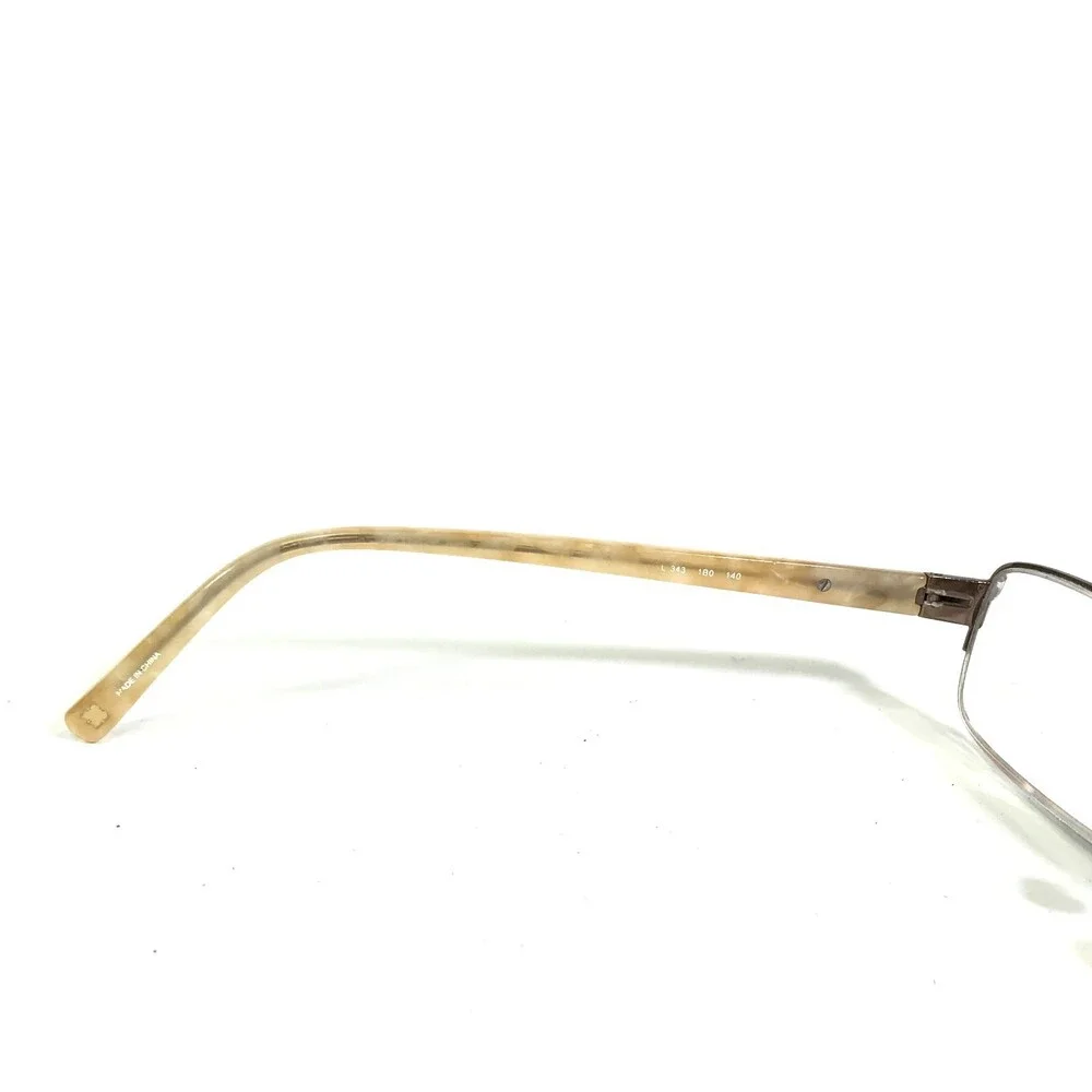 Liz Clairborne Eyeglasses Frames L343 1B0 Brown Pearl Marble Half Rim 54-17-140